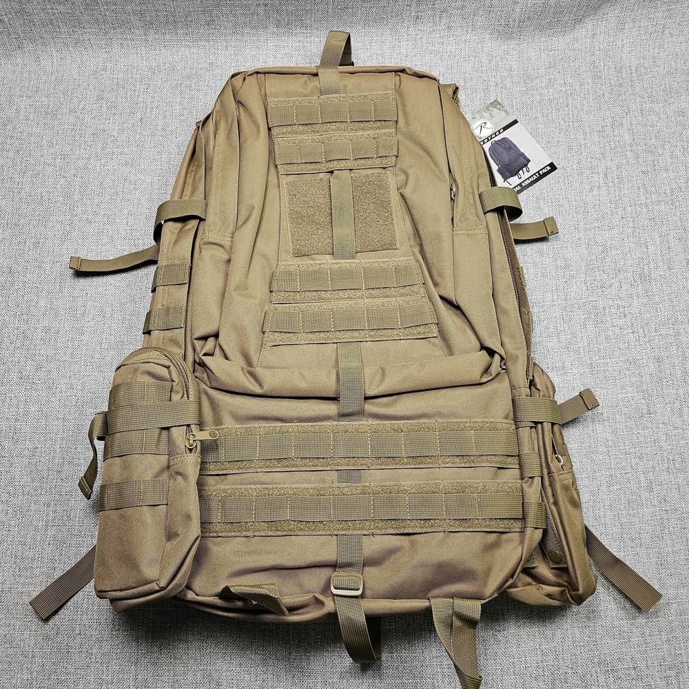 Rothco Global Assault Pack Tactical Backpack Coyote Brown MOLLE Men‎ One Size